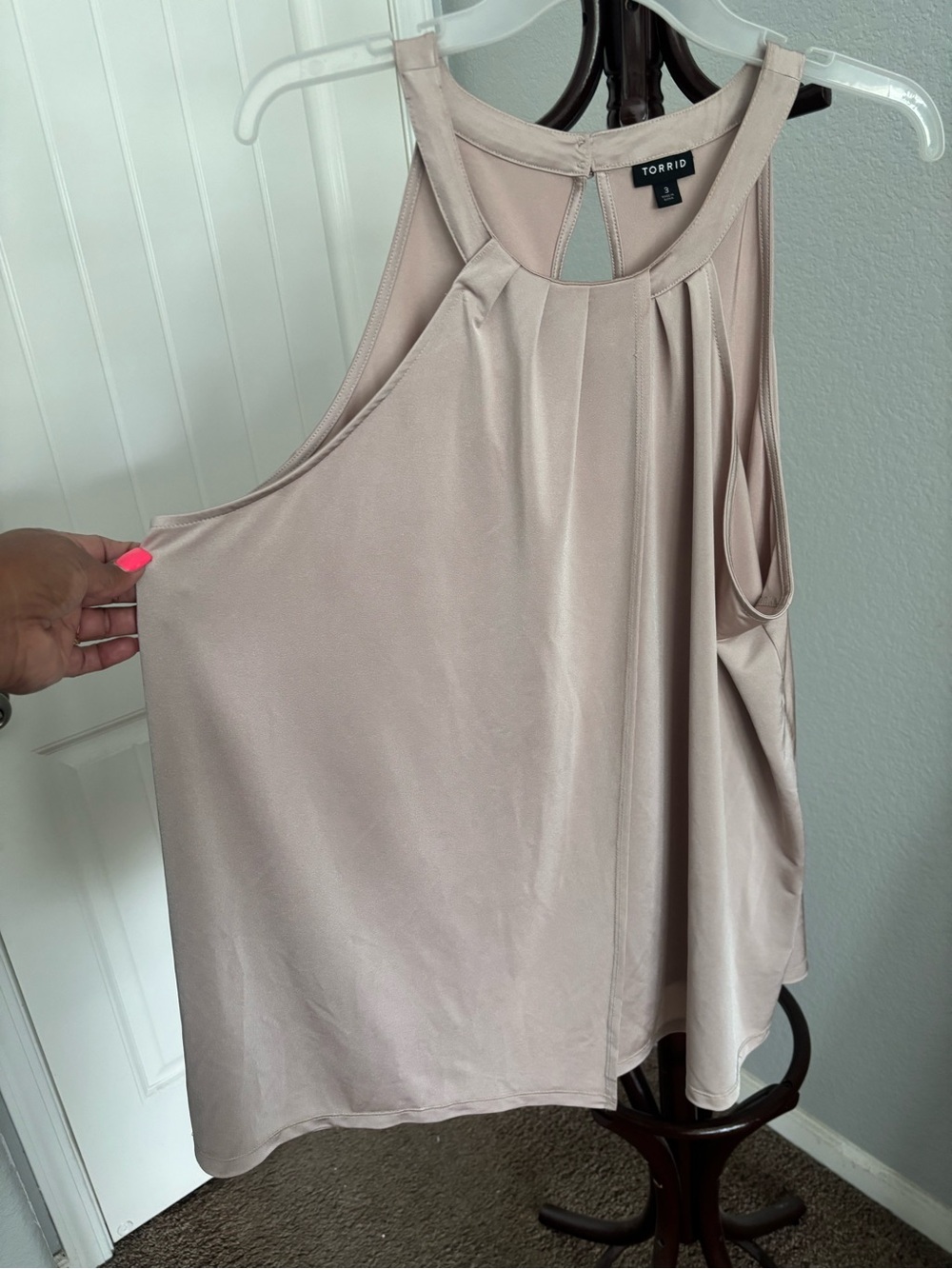torrid taupe halter swing tank